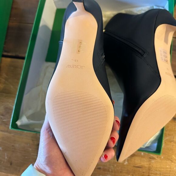 ✨ NEW J.Crew Pointed Toe Leather Stiletto Ankle Boots - Size 12 ✨ - Picture 9 of 14
